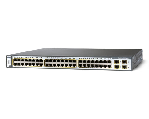 Cisco 3750 Catalyst Switch PoE Switch WS-C3750-48PS-S